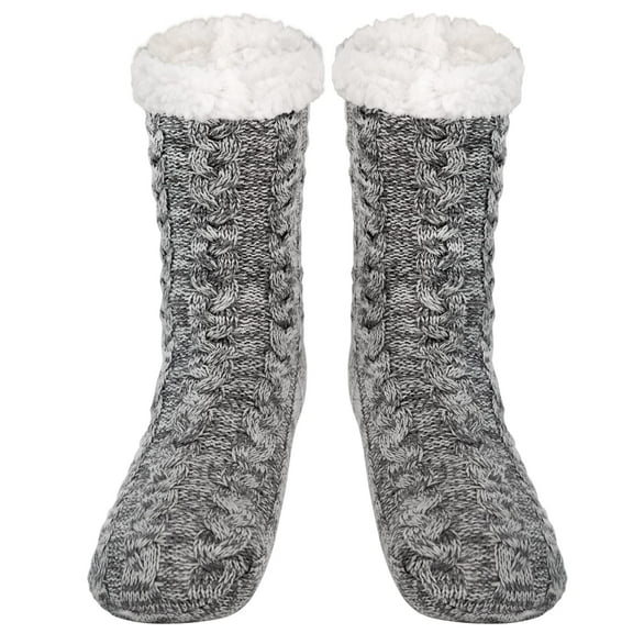 Men Slipper Fuzzy Grip Socks Fluffy Cozy Cabin Warm Winter Soft Thick Comfy Fleece Non Slip Home Socks