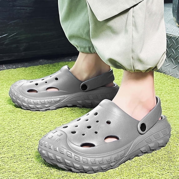 Men Slipper Slides Sandals Casual Soft Fashion Closed Toe Slide Slippers For Summer Indoor Outdoor Comfortable Beach Sandals Grey CN:43/US:9