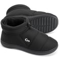 thumbnail image 1 of Ecetana Men Slipper Warm Faux Fur Lined Home Slipper Comfortable Waterproof Slip On Lightweight Shoes, 1 of 7