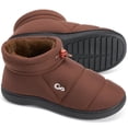 thumbnail image 1 of Ecetana Men Slipper Warm Faux Fur Lined Home Slipper Comfortable Waterproof Slip On Lightweight Shoes, 1 of 7