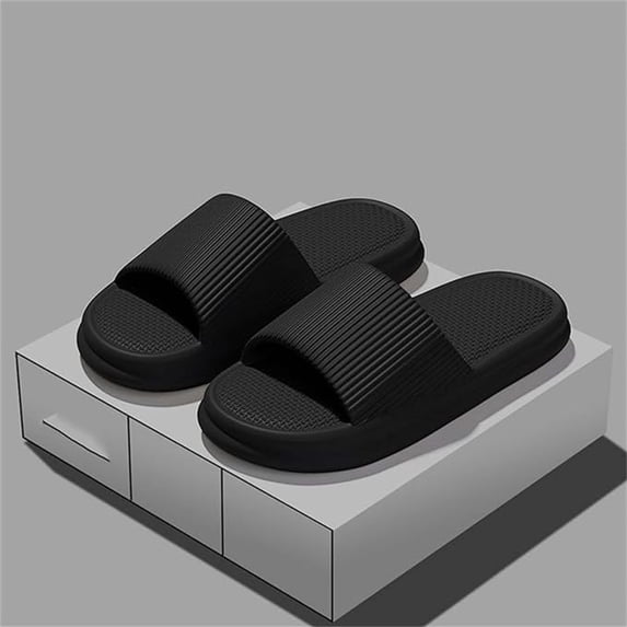 Men Slippers On Arch Support Pillow Shower Indoor Slides Bathroom Comfort Lightweight Thick Sole Open Toe Mens Sandals