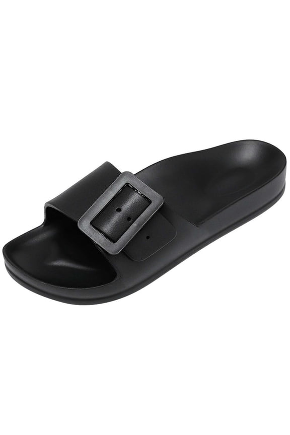 Men Slippers Slip On Arch Support Slides Thick Athletic Slides Lightweight Comfort Cloud Indoor Outdoor Open Toe Men's Shoes