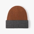 thumbnail image 1 of Men Slouchy Knit Skull Beanie Cap Warm Stocking Hats Guys Women Striped Winter Beanie Hat Cuffed Hat, 1 of 4