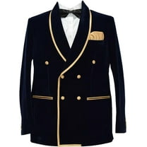 Men Smoking Gentlemen Jackets, Shawl Lapel Navy Blue Smoking Jacket,Hosting Dinner Party Wear Blazers Jacket 