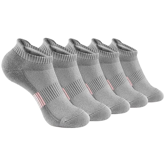 Men Socks 5 Pairs Solid Short Socks for Basketball Sports