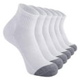 thumbnail image 1 of Men Socks 5 Pairs Solid Short Socks for Basketball Sports, 1 of 5