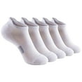 thumbnail image 1 of Men Socks 5 Pairs Solid Short Socks for Basketball Sports, 1 of 5