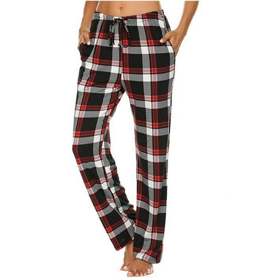 Men Soft Flannel Checked Pajama Pants