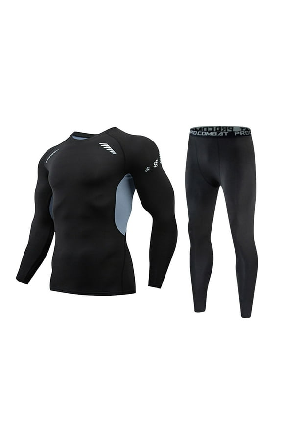 Men Soft Thermal Underwear Cold Weather Quick Heating Clothes Pant Set Fashion Thicken Plush Winter Warm Lined Base Layer Casual Tops Bottoms