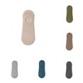 thumbnail image 1 of Men Solid Color NoâShow Boat Socks, Breathable Rib Knit Silicone Nonâ Low Cut Invisible Socks Casual Sneaker Liner Socks, 1 of 4