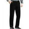 thumbnail image 1 of ZQUUVOU Men Solid Color Zipper Button Straight Leg Wide Leg Casual Suit Pants Coffee, 1 of 5