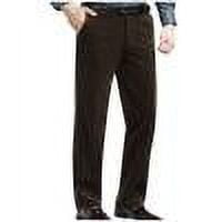 ZQUUVOU Men Solid Color Zipper Button Straight Leg Wide Leg Casual Suit Pants Khaki