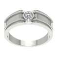thumbnail image 1 of Men Solitaire 1.4 Ct Diamond Ring 10K White Gold Engagement Gift, 1 of 5