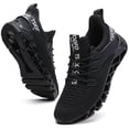 thumbnail image 1 of Men Sport Running Sneakers Tennis Athletic Walking Shoes All Black Size 12 Mesh Fashion Casual Gym Runner Jogging Trainers, 1 of 8