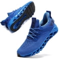 thumbnail image 1 of Men Sport Running Sneakers Tennis Athletic Walking Shoes Light Blue Size 10 Mesh Fashion Casual Gym Runner Jogging Trainers, 1 of 7