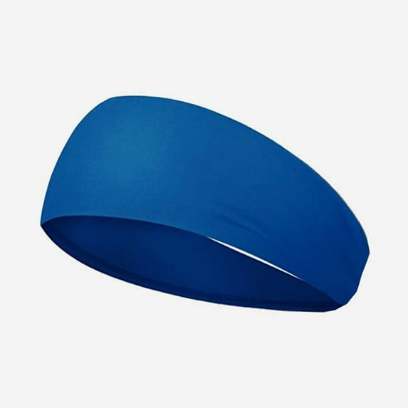 Men Sports Headband Moisture Wicking Wide Workout Headband Quick Drying Solid Color Running Cycling Sweatband Headband