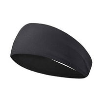 Men Sports Headband Moisture Wicking Wide Workout Headband Quick Drying Solid Color Running Cycling Sweatband Headband