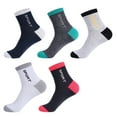 thumbnail image 1 of Men Sports Low Cut Quarter Ankle Socks Men's Casual Sport Breathable Socks Pack of 5 Pairs, 1 of 4