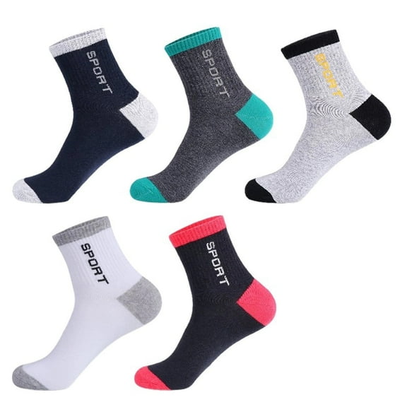 Men Sports Low Cut Quarter Ankle Socks Men's Casual Sport Breathable Socks Pack of 5 Pairs