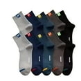 thumbnail image 1 of Men Sports Low Cut Quarter Ankle Socks Men's Casual Sport Breathable Socks Pack of 5 Pairs, 1 of 8