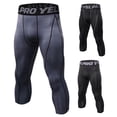 thumbnail image 1 of Men Sports Pants 3/4 Leggings Fitness Compression Sports Tights Pants For Men Jogging Trousers Running Quick Dry Sportswear, 1 of 3