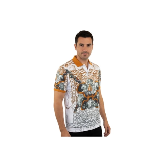 Men Sports Polo Shirt MIZUMI Black Edition Soft Micro Poly Fashion 56575-A Multi