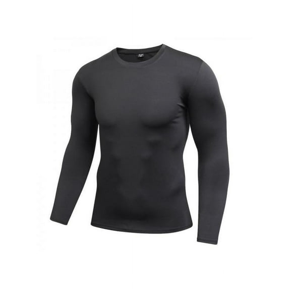 Men Sports T-Shirt Fitness Compression Base Layer Tight Long Sleeve Tops