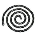 thumbnail image 1 of Men Stainless Steel Basic Hip Hop Jewelry 6MM Miami Cuban Link Chain Necklace for Male 22inch, 1 of 4
