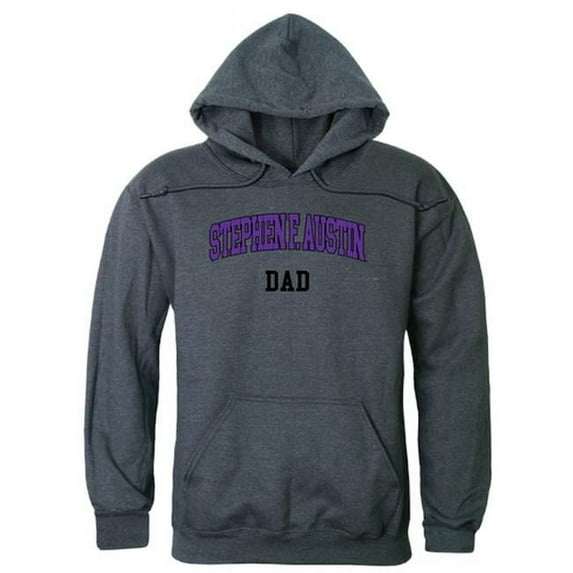 Men Stephen F. Austin State Lumberjacks Dad Hoodie, Heather Charcoal - Medium