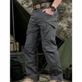 thumbnail image 1 of Men Straight‑Leg Multi‑Pocket Cargo Pants Relaxed Fit Travel Work Daily Wear S‑XXL, 1 Pack  3, 1 of 9