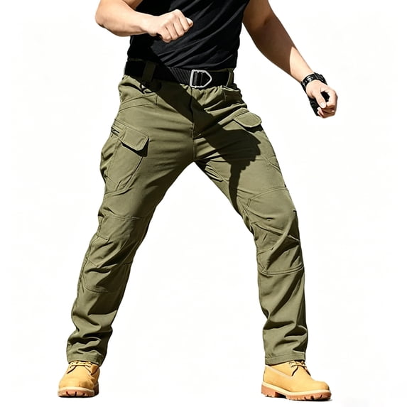 Men Stretch Casual Cargo Pants UPF50+ Comfort Sturdy Outdoor Hiking Daily Pants S-XXL