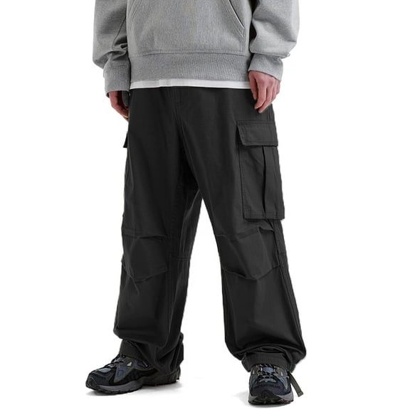 Men Stretch Golf Cargo Pants Relaxed Fit Storage Pockets Outdoor Travel Trousers S-XL