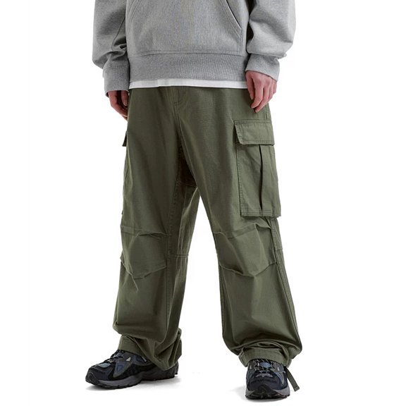 Men Stretch Golf Cargo Pants Relaxed Fit Storage Pockets Outdoor Travel Trousers S-XL