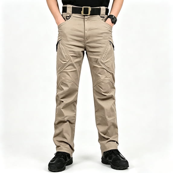 Men Stretch Hiking Cargo Pants Breathable UV Block Multi Pocket All Terrain Work Pants S-XXL