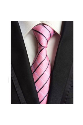 Men Striped Geometric 8CM Wide Necktie Wedding Party Classic Business Neck Tie