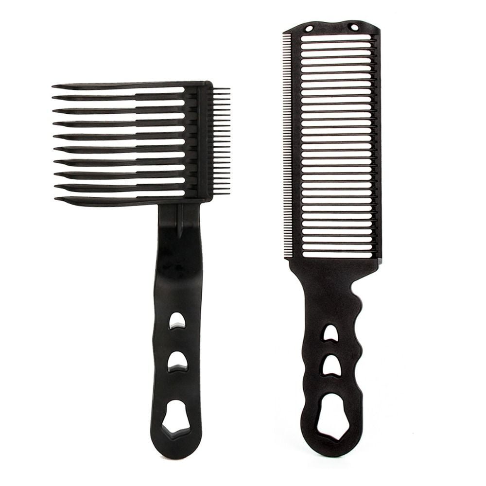 Men Styling Tool Curved Comb Flat Top Comb Salon Ergonomic Barber Fade ...