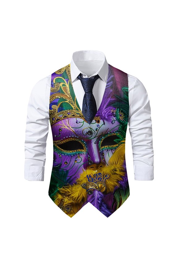 Men Suit Vest Novelty πππ«ππ’ ππ«ππ¬ Vests Gothic Formal Waistcoat Vintage Graphic Print Tuxedo Vests for πππ«π§π’π―ππ₯ πππ«πππ