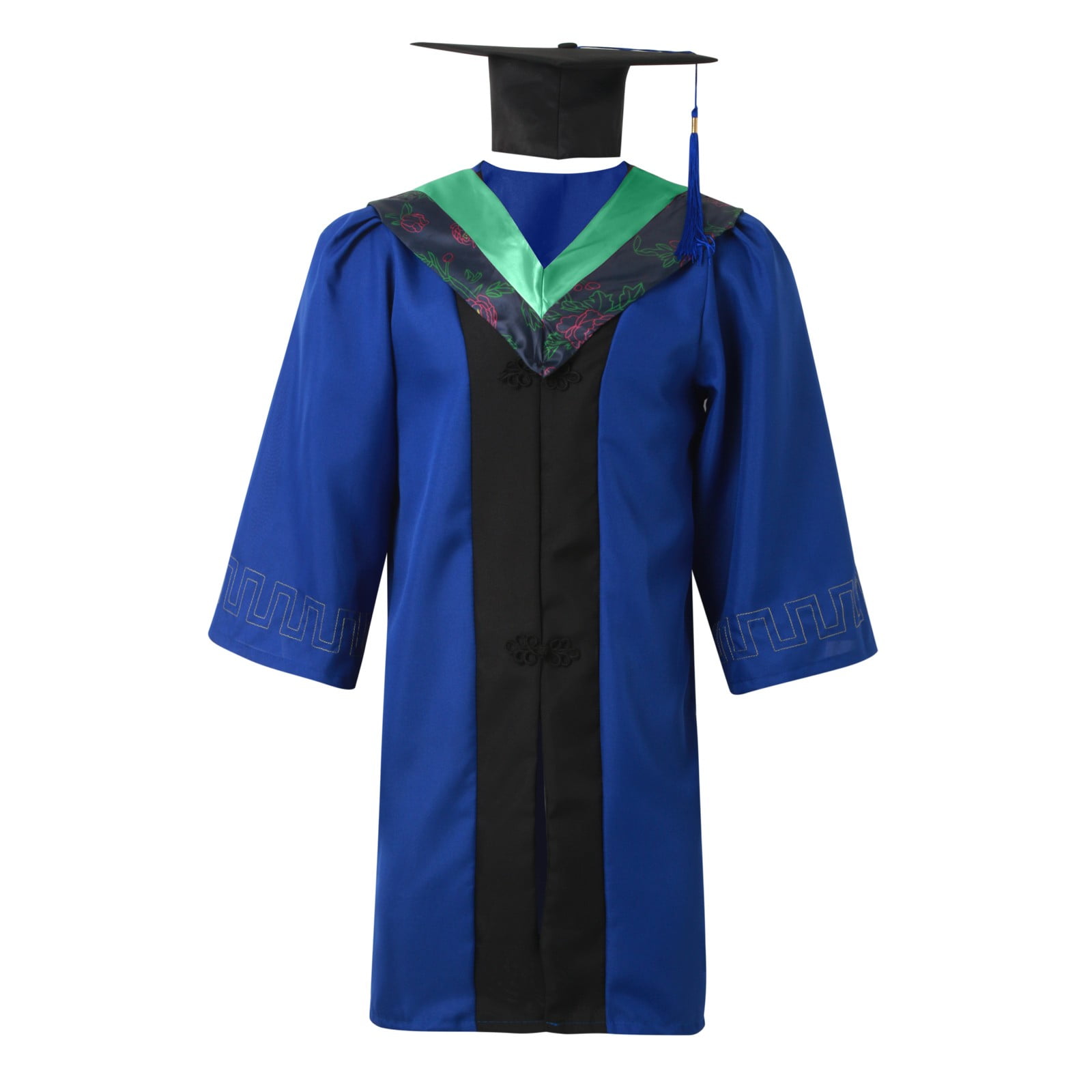 Men Suits Graduation Master Cap And Gown With 2024 Year Master Unisex