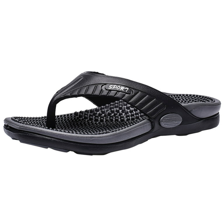 Walmart Men's Summer Beach Flip Flops, Casual Flat Slipper