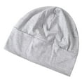 thumbnail image 1 of Men' Summer Beanie Cotton Headgear Knitted Loss Cancer - Light Grey, Free Size Gray, 1 of 8