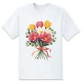 thumbnail image 1 of Men Summer CasualFlower (1) Graphic Print Round Neck Short Sleeve T Shirt Tee Tops Basic Vacation Wear Sizes XS-5XL, 1 of 1