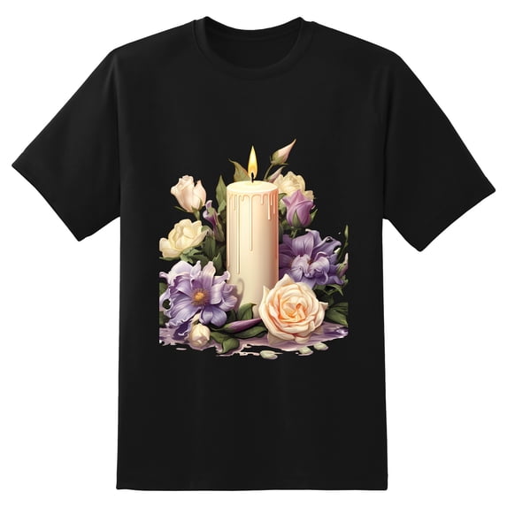 Men Summer CasualFlowers (17) Graphic Print Round Neck Short Sleeve T Shirt Tee Tops Basic Vacation Wear Sizes XS-5XL