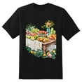 thumbnail image 1 of Men Summer CasualFlowers (7) Graphic Print Round Neck Short Sleeve T Shirt Tee Tops Basic Vacation Wear Sizes XS-5XL, 1 of 1
