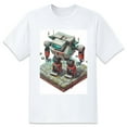 thumbnail image 1 of Men Summer CasualRobot (3) Graphic Print Round Neck Short Sleeve T Shirt Tee Tops Basic Vacation Wear Sizes XS-5XL, 1 of 1