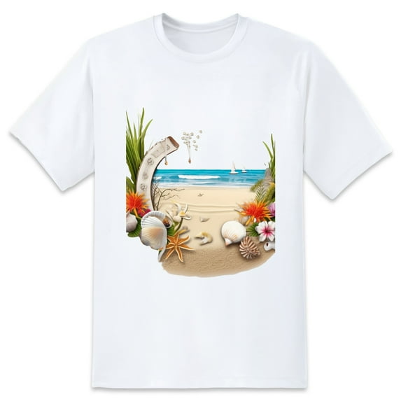 Men Summer CasualSummer (6) Graphic Print Round Neck Short Sleeve T Shirt Tee Tops Basic Vacation Wear Sizes XS-5XL