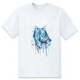 thumbnail image 1 of Men Summer CasualWolf (3) Graphic Print Round Neck Short Sleeve T Shirt Tee Tops Basic Vacation Wear Sizes XS-5XL, 1 of 1
