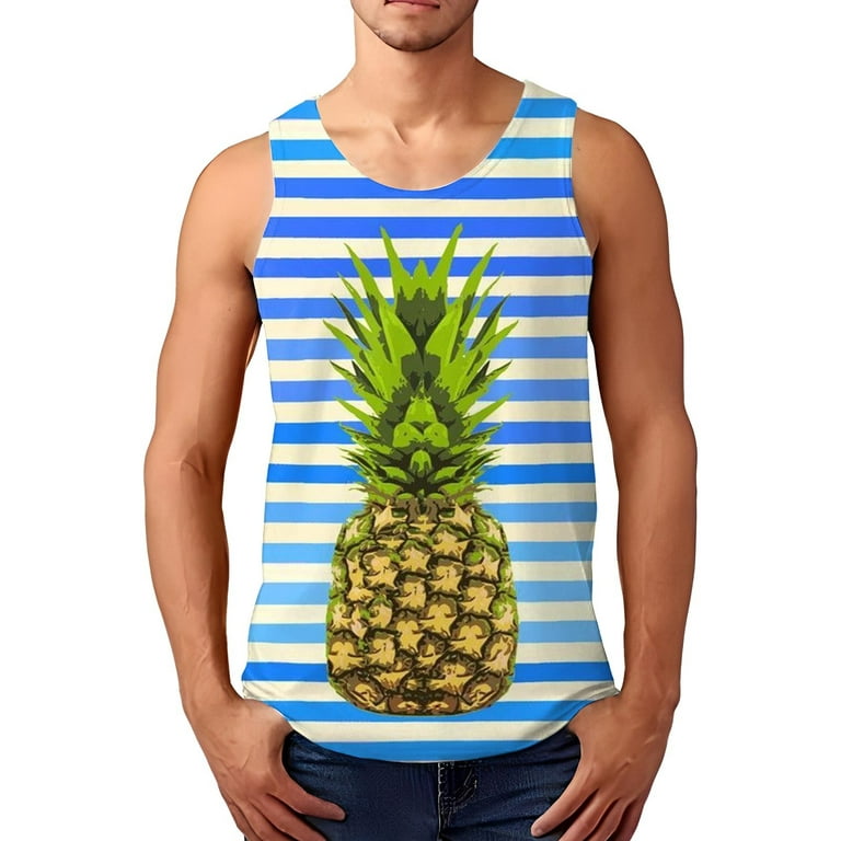 Men Summer Fashion Tank Top Casual Loose Sports Beach Seaside