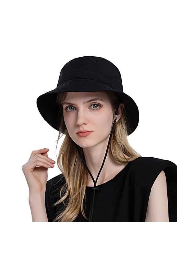 Men Summer Hat Bucket Hat Men Light Women Sun Hat Wide Brim Beach Hat Adjustable Bucket Hat Summer Hats Canvas Hat Summer Hat Ladies Black