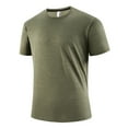 thumbnail image 1 of Men Summer Shirt Man Henley Solid Color T-Shirts Men's Short Sleeve Round Neck Henley Shirt Summer Men Graphic Men's Shirt Henley Style Shirts for Men, 1 of 8