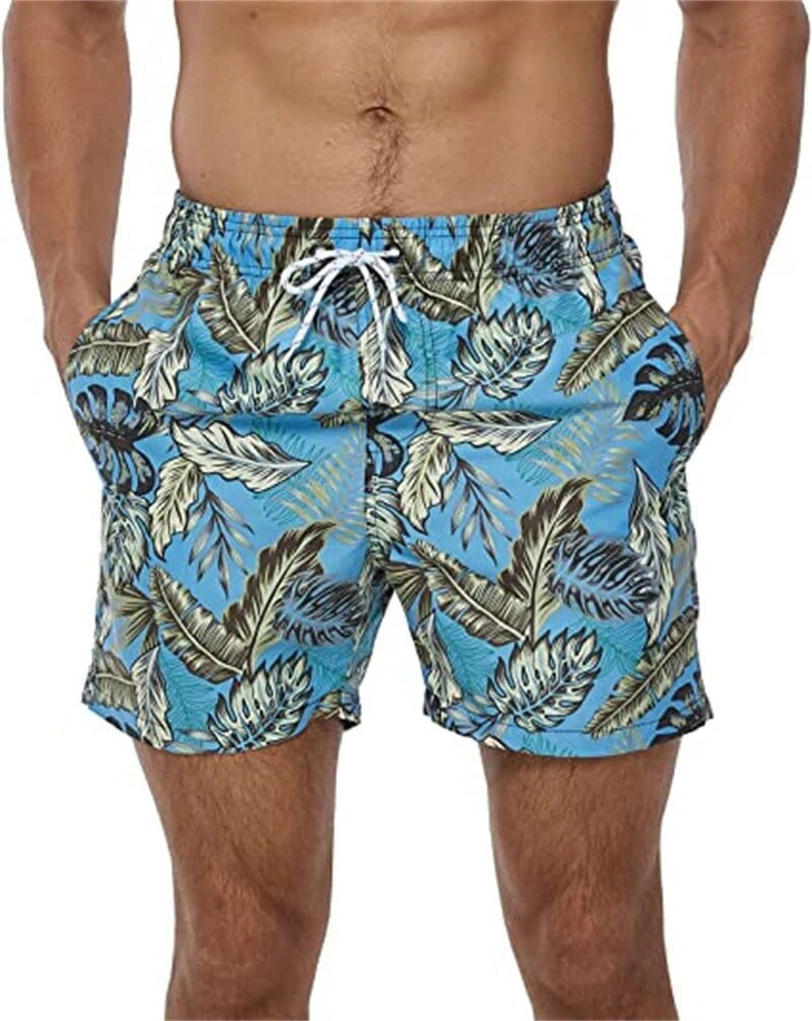 Men Summer Swimwear Beach Shorts For Men Digital Print Male Swimming ...
